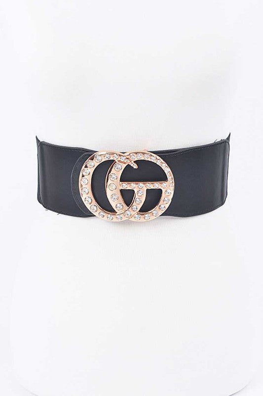 CG Logo Accent Plus Size Stretch Belt