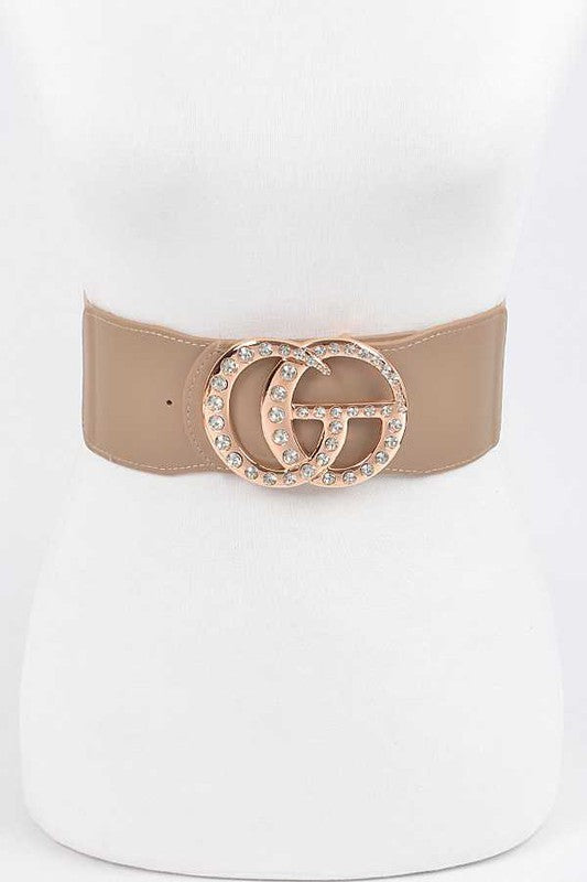 CG Logo Accent Plus Size Stretch Belt