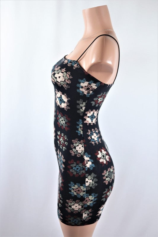 Patchwork mini dress