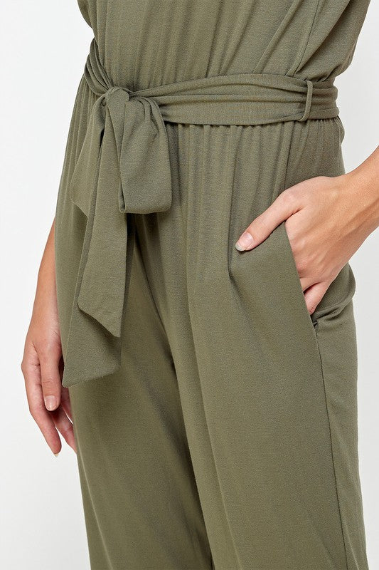 SHOULDER PAD JUMPSUIT