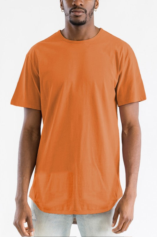 Extended Scallop Round Neck Tshirt